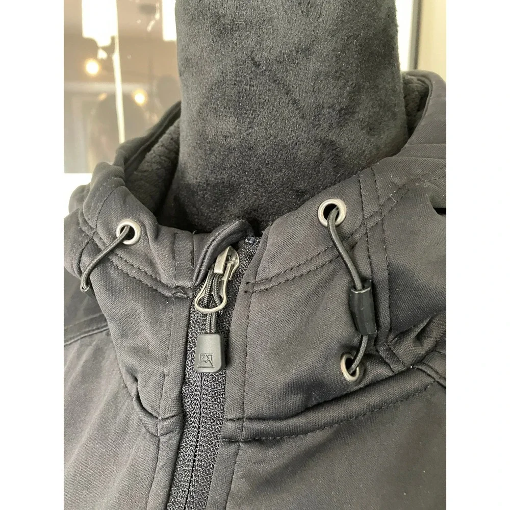 Avalanche Medium Weight Hooded Utility Jacket Lined Womens Black Medium - Picture 8 of 12